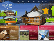 Tablet Screenshot of loges-du-jura.com